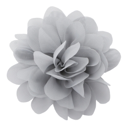 2.5" Chiffon Rounded Petals Fabric Flower