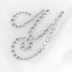 HotFix Iron On Rhinestone Transfer Alphabet Monogram Script - 1.5"