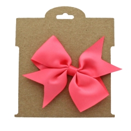 Kraft Brown Paper Hair-Bow Display Cards