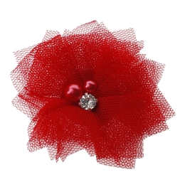 2.5" Folded Tulle Flower