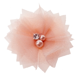 2.5" Folded Tulle Flower