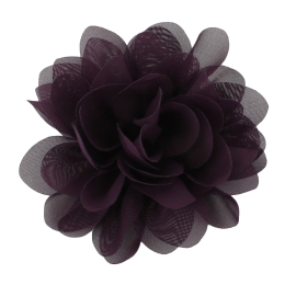 2.5" Chiffon Rounded Petals Fabric Flower