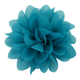 2.5" Chiffon Rounded Petals Fabric Flower