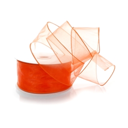 2.5" Wired Sheer Organza Ribbon