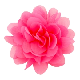 2.5" Chiffon Rounded Petals Fabric Flower