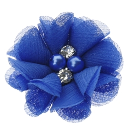 2" Rounded Folded Chiffon Hair Flower