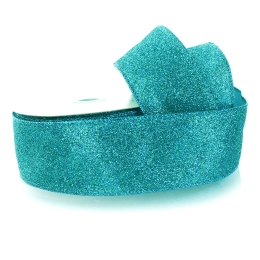 2.5" Wired Glitter Ribbon