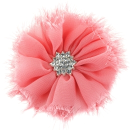 Chiffon Jewel Ballerina Hair Flower