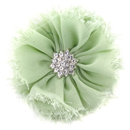 Chiffon Jewel Ballerina Hair Flower