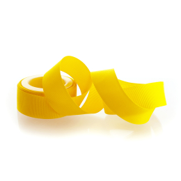 Yellow Textured Grosgrain Ribbon