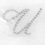 HotFix Iron On Rhinestone Transfer Alphabet Monogram Script - 1.5"