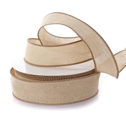 1.5" Wired Linen Ribbon