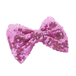 Sequin Tuxedo Hair-Bow Pack - 6pc