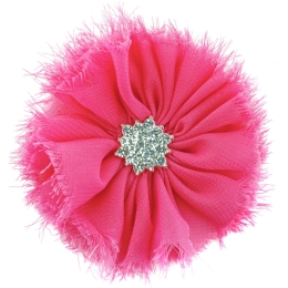 Chiffon Jewel Ballerina Hair Flower