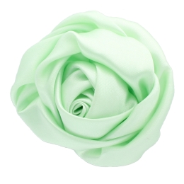 3" Twisted Rose Satin Fabric Hair Flower