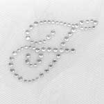 HotFix Iron On Rhinestone Transfer Alphabet Monogram Script - 1.5"