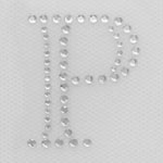 HotFix Iron On Rhinestone Transfer Alphabet Monogram Engraved - 1.5"