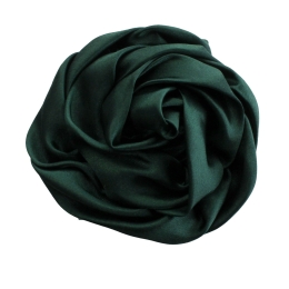 3" Twisted Rose Satin Fabric Hair Flower