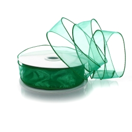 1.5" Wired Sheer Organza Ribbon