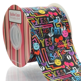 3" Tween Graffiti Grosgrain Ribbon