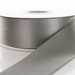 Pewter Double Faced Satin Ribbon 017