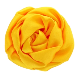 3" Twisted Rose Satin Fabric Hair Flower