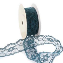 1" Vintage Scalloped Edge Lace Ribbon Trim