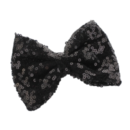 Sequin Tuxedo Hair-Bow Pack - 6pc