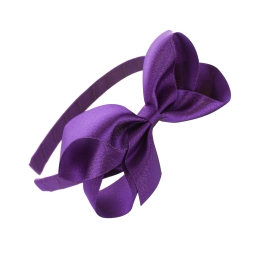 Shimmer Satin Bow Headband Pack - 6pc