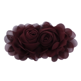 Chiffon Double Rosette Cluster Bow