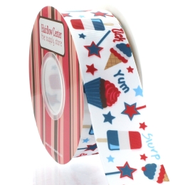 1.5" 4th of July Treats Grosgrain Ribbon