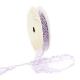 Dusty Lilac 3/8" Vintage French Lace Ribbon Trim