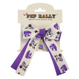 Kansas State University KSU Wildcat Cheer Hair-Bow