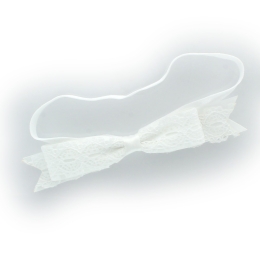 Vintage Satin Lace Bow Baby Headband Pack