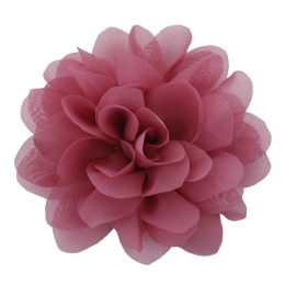 2.5" Chiffon Rounded Petals Fabric Flower