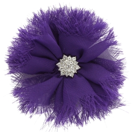 Chiffon Jewel Ballerina Hair Flower