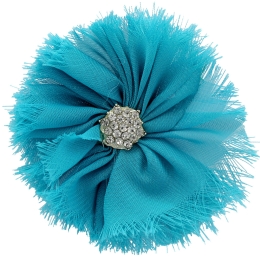 Chiffon Jewel Ballerina Hair Flower