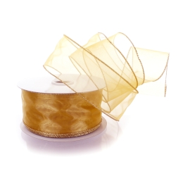 2.5" Wired Sheer Organza Ribbon