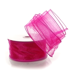 2.5" Wired Sheer Organza Ribbon