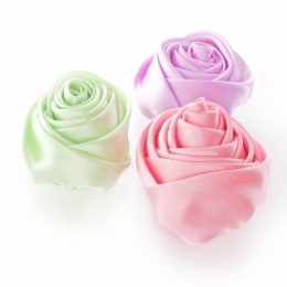 Clearance Medium Satin Rose Knot