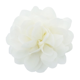 2.5" Chiffon Rounded Petals Fabric Flower