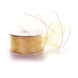 2.5" Wired Sheer Organza Ribbon