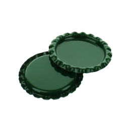 Craft Dark Green Flattened Bottle Caps