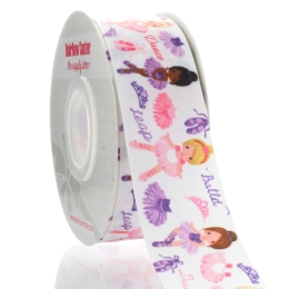 1.5" Ballerinas Grosgrain Ribbon