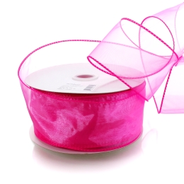 2.5" Wired Sheer Organza Ribbon