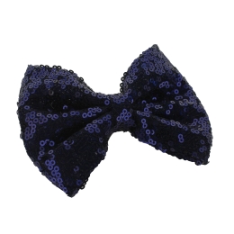 Sequin Tuxedo Hair-Bow Pack - 6pc