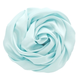 3" Twisted Rose Satin Fabric Hair Flower