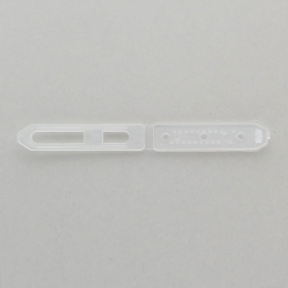 Plastic Hair Barrettes - 45mm Clear