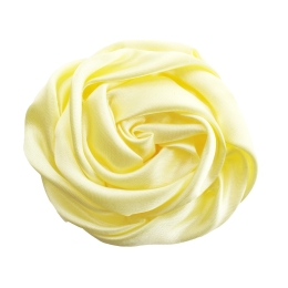 3" Twisted Rose Satin Fabric Hair Flower