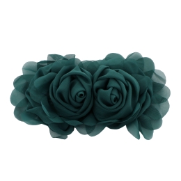 Chiffon Double Rosette Cluster Bow